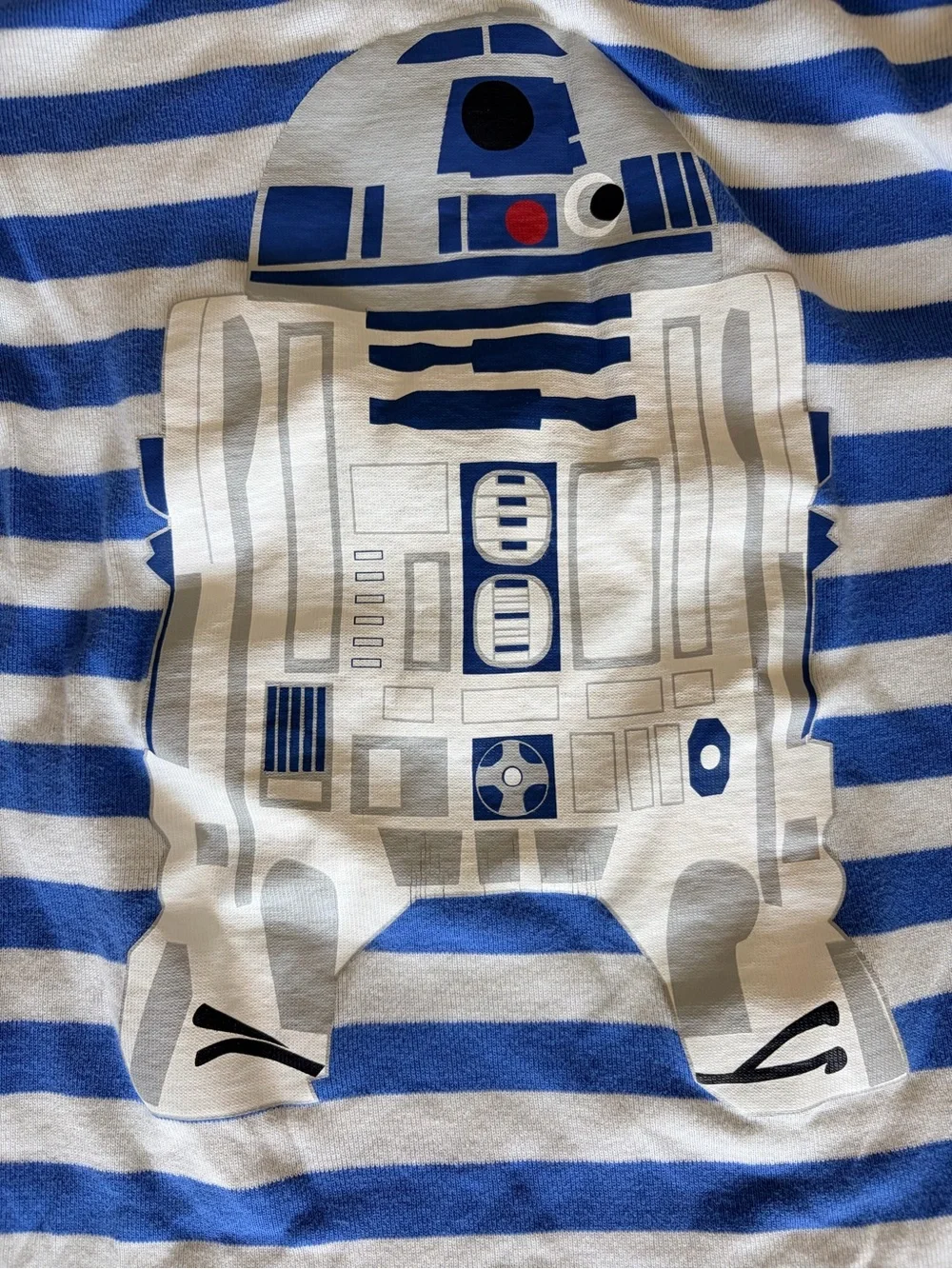 Hanna Andersson Star Wars R2-D2 Striped Long Johns Pajamas Sz 6-7